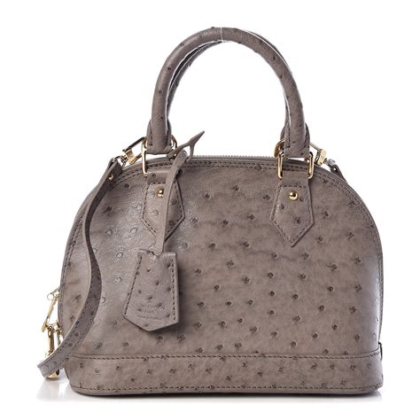 louis vuitton alma bb ostrich